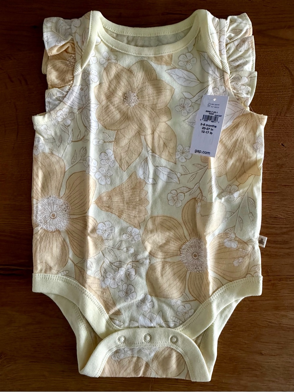 babyGAP Yellow Floral Bodysuit - NWT